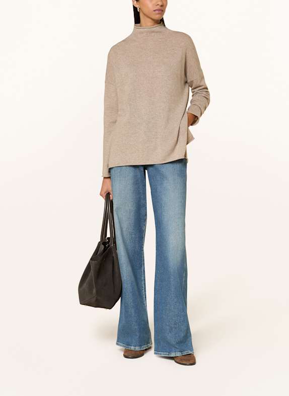ALLUDE Kasjmier trui TAUPE