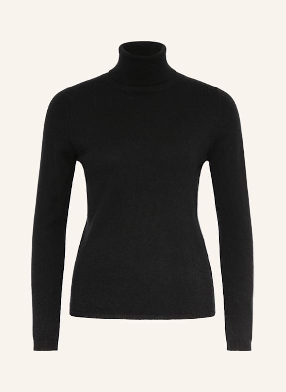 ALLUDE Rollkragenpullover aus Cashmere SCHWARZ
