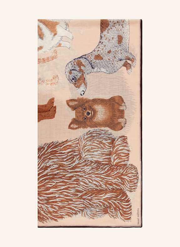 INOUI EDITIONS Szal KREMOWY / BEŻOWY / BRĄZOWY