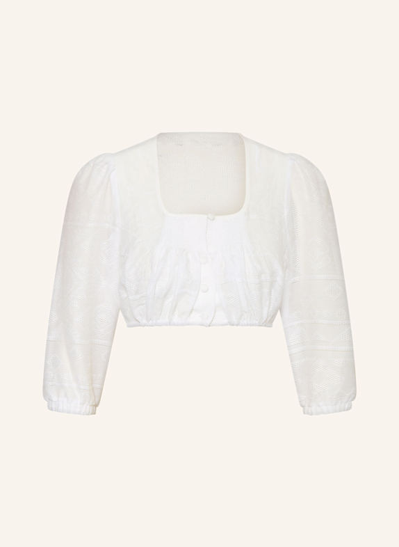 SPORTALM Dirndlbluse mit 3/4-Arm WEISS