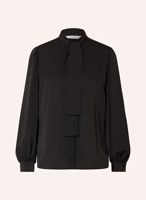 Max Mara Schluppenbluse MELANIA aus Seide SCHWARZ
