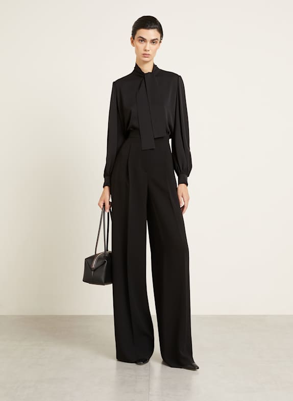 Max Mara Schluppenbluse MELANIA aus Seide SCHWARZ