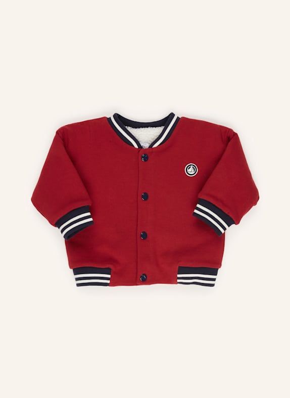 PETIT BATEAU College-Jacke DUNKELROT/ DUNKELBLAU