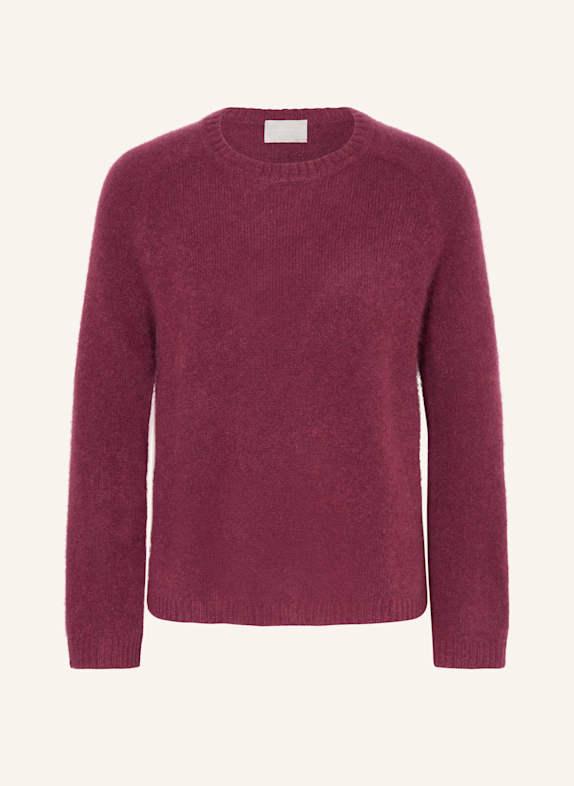 HEMISPHERE Pullover mit Cashmere DUNKELROT