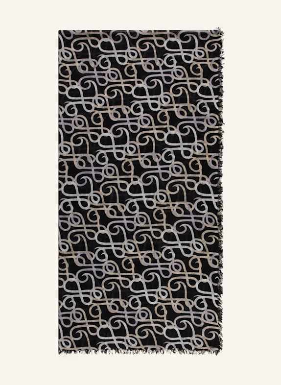 HEMISPHERE Tuch SCHWARZ/ BEIGE/ BLAUGRAU