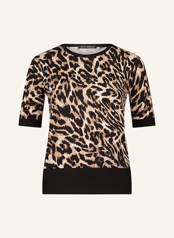 Betty Barclay Strickshirt mit Schmucksteinen HELLBRAUN / SCHWARZ