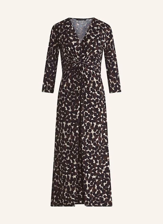 Betty Barclay Jerseykleid mit 3/4-Arm DUNKELBRAUN / SCHWARZ / CREME