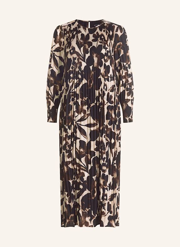 Betty Barclay Plisseekleid SCHWARZ / BRAUN / CREME