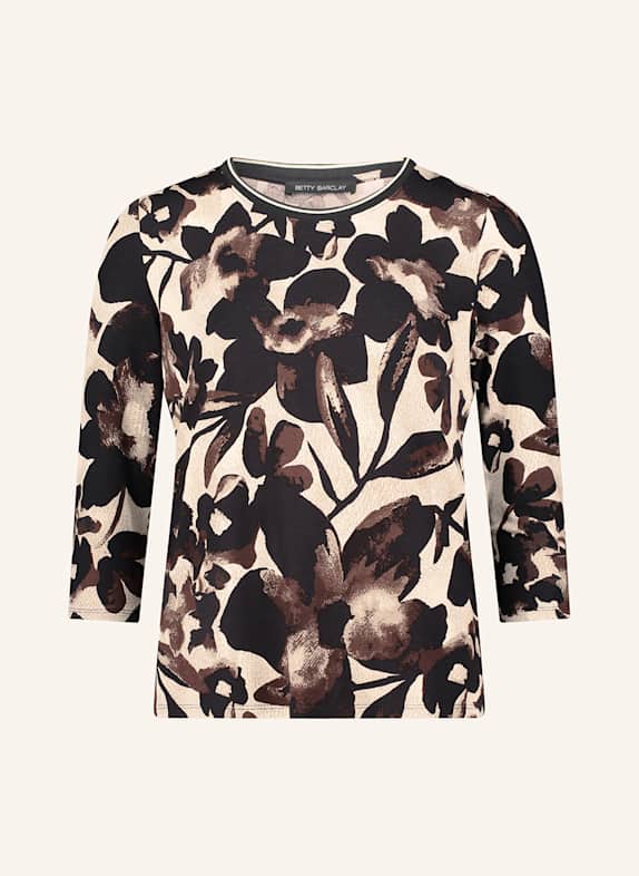 Betty Barclay Shirt mit 3/4-Arm SCHWARZ / BRAUN / CREME