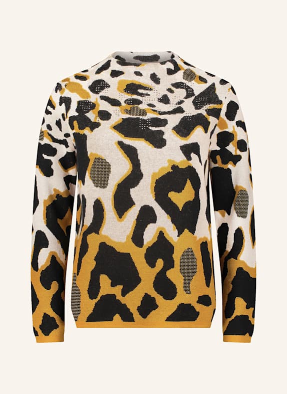 Betty Barclay Pullover mit Schmucksteinen BEIGE / DUNKELGELB / SCHWARZ