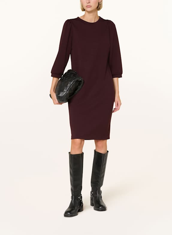 CARTOON Jerseykleid mit 3/4-Arm DUNKELROT