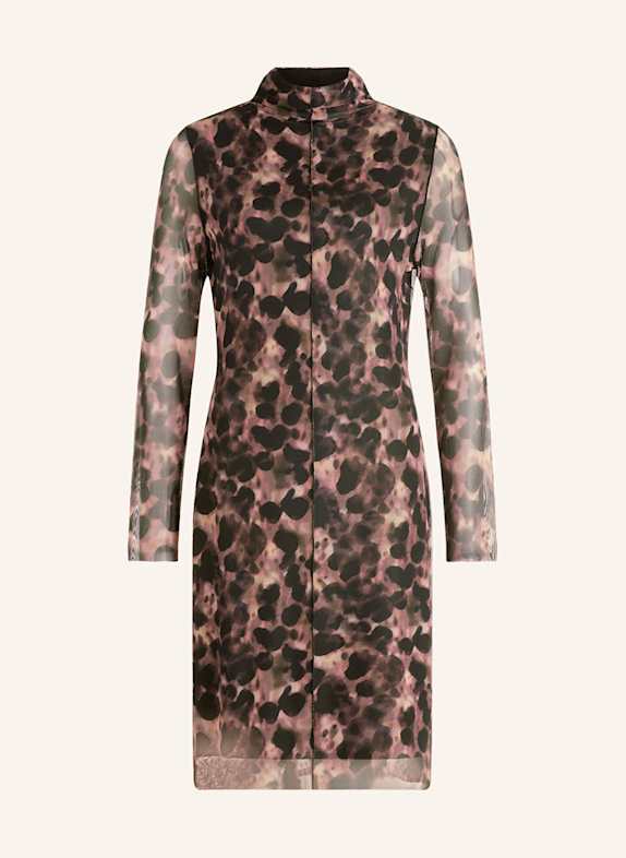 CARTOON Mesh-Kleid DUNKELBRAUN / SCHWARZ / BEIGE