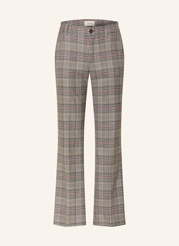 CARTOON Wide leg trousers GRAY/ BEIGE/ PINK