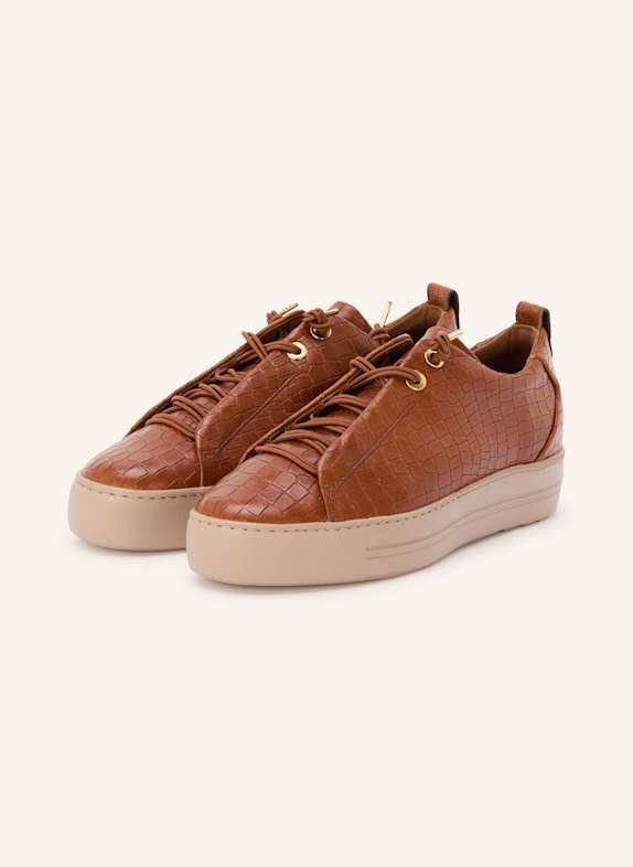 paul green Sneakersy BRĄZOWY