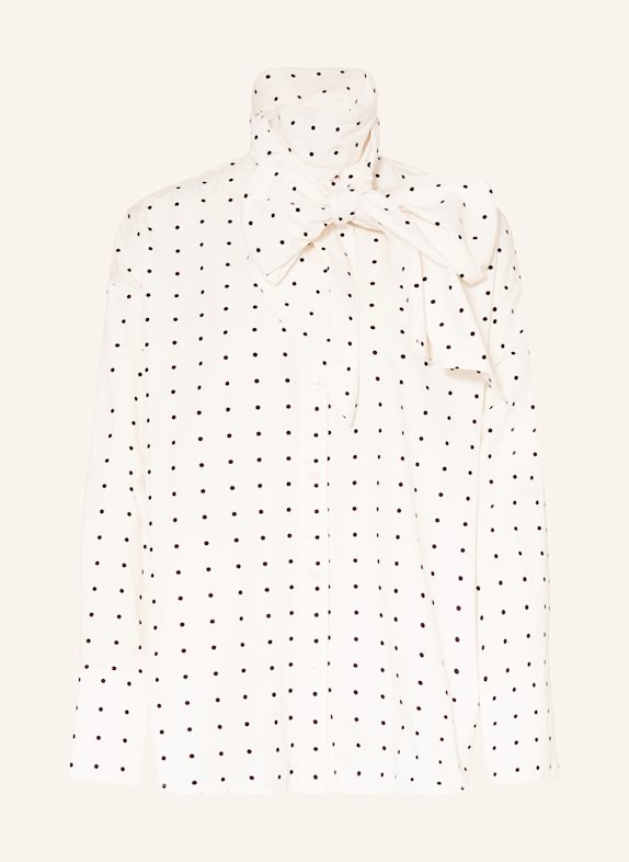 ESSENTIEL ANTWERP Oversized-Schluppenbluse IMOVERIT WEISS / SCHWARZ