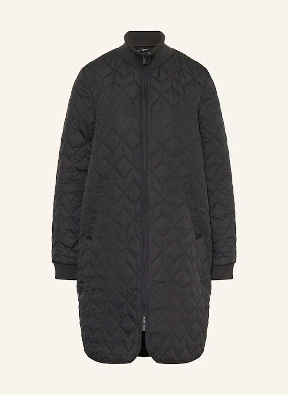 ILSE JACOBSEN Quilted coat BLACK