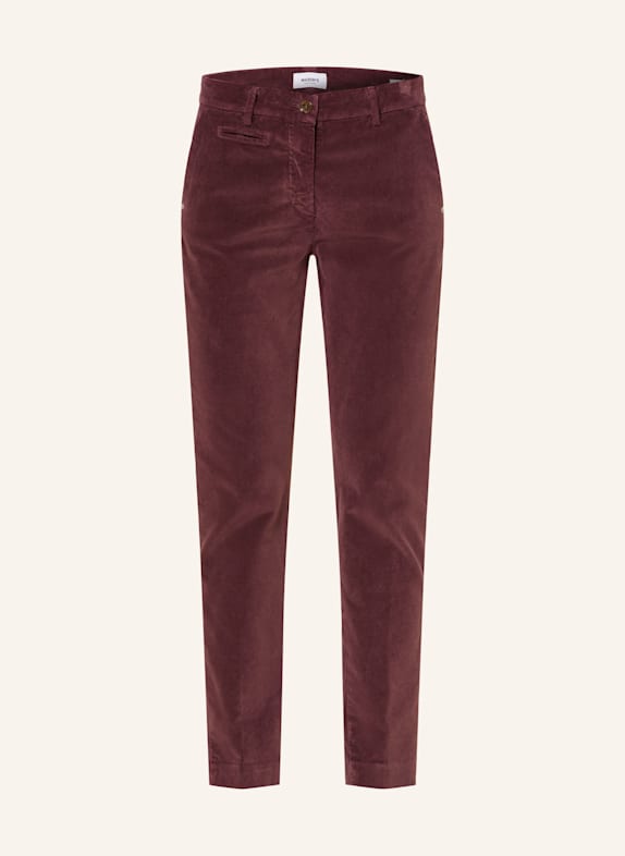 MASON'S Marlenehose NEW YORK aus Cord DUNKELROT