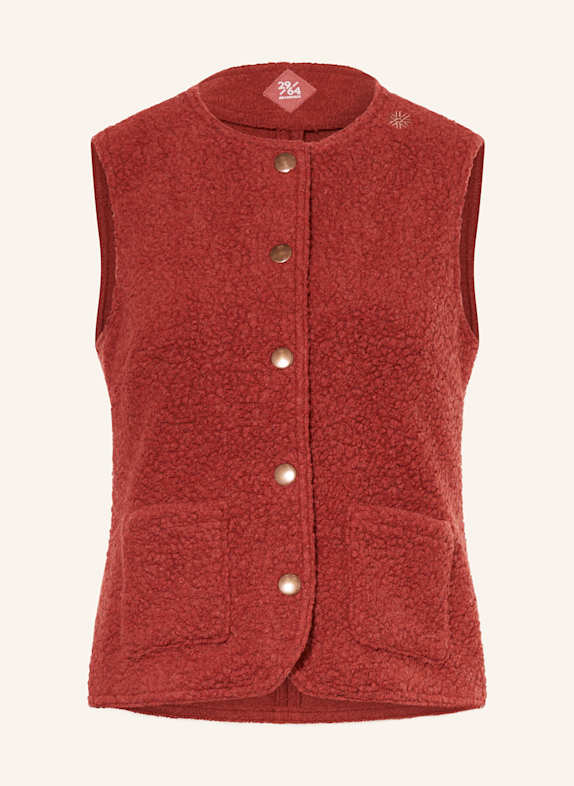 Grasegger Teddyfell-Weste ROT