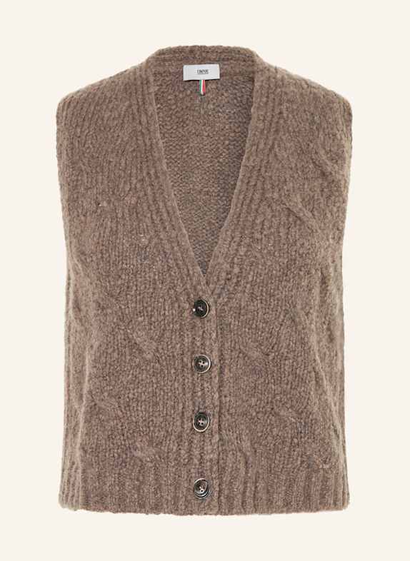 CINQUE Kamizelka z dzianiny CISARANA BRĄZOWY