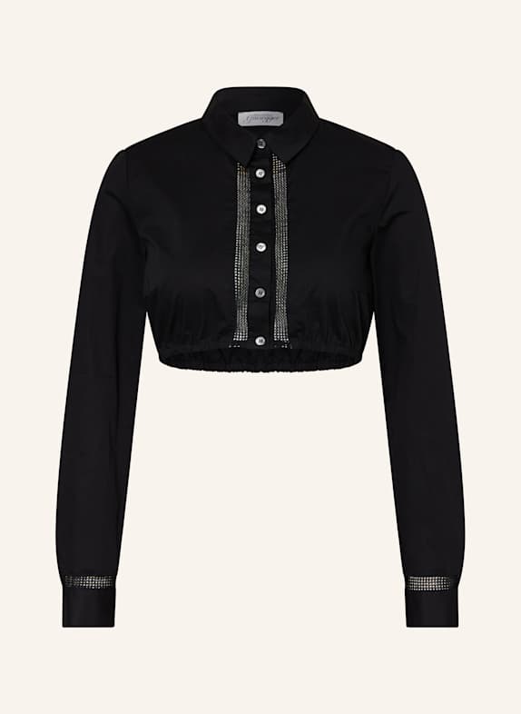 Grasegger Dirndlbluse EVA 2 SCHWARZ