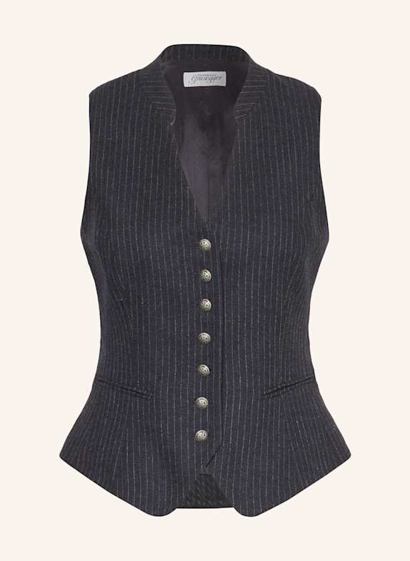 Grasegger Trachtenweste DUNKELBLAU/ GRAU