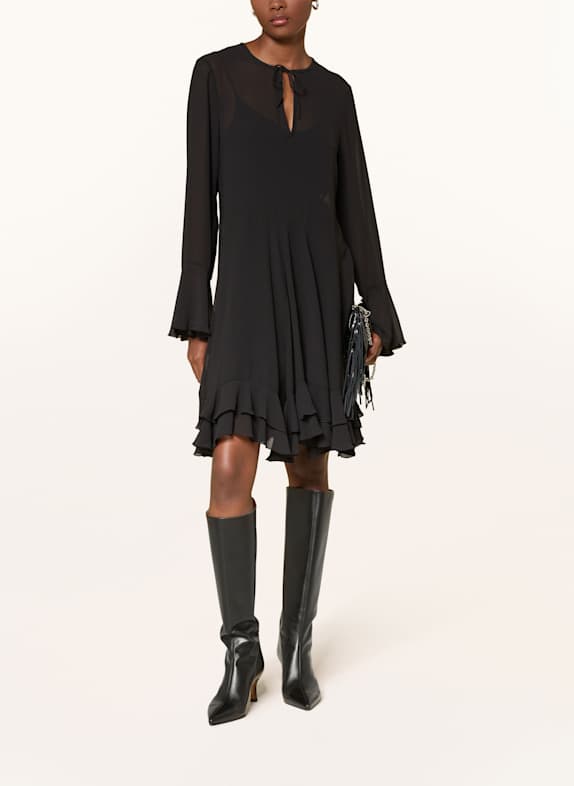 MRS & HUGS Kleid mit Volants SCHWARZ