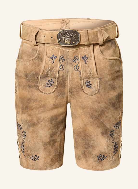 Spieth & Wensky Trachten-Lederhose GRIESSTÄTTER BRAUN / DUNKELBLAU