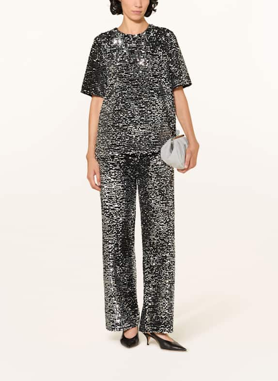 lilienfels Top met pailletten ZWART