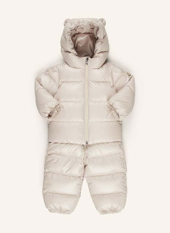 MONCLER enfant Set DEIDRE: Daunenjacke und Thermohose BEIGE