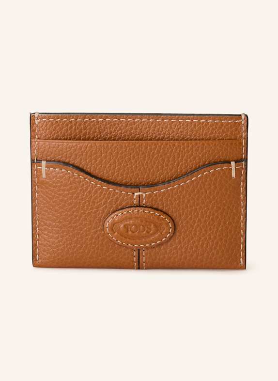 TOD'S Etui na karty BRĄZOWY