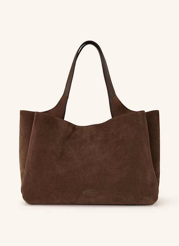TOD'S Shopper APA 2 MANICI MEDIA T PENDENTE DUNKELBRAUN