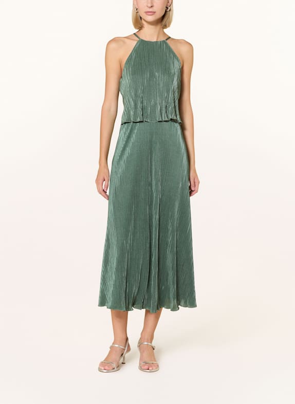 SWING Robe de cocktail plissée VERT