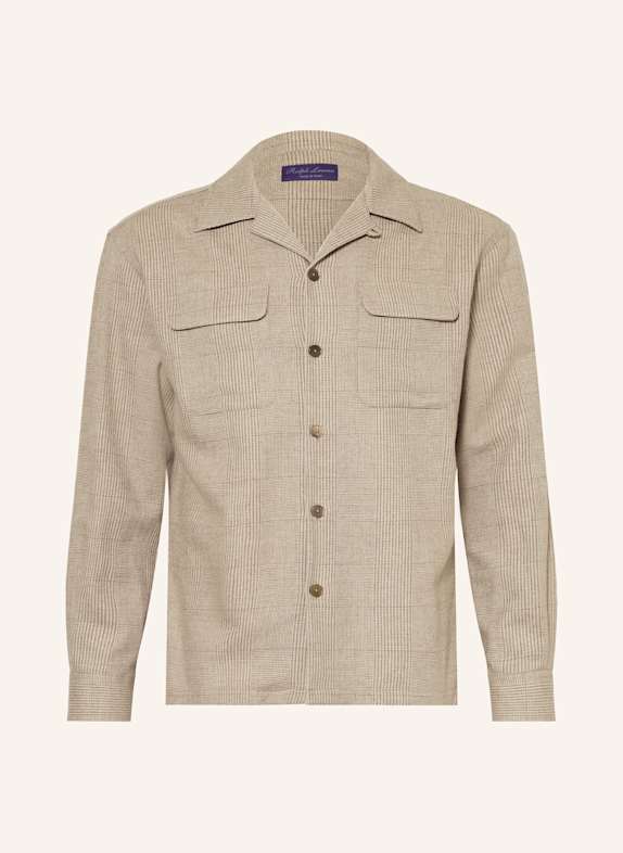 RALPH LAUREN PURPLE LABEL Hemd Regular Fit BEIGE / BRAUN