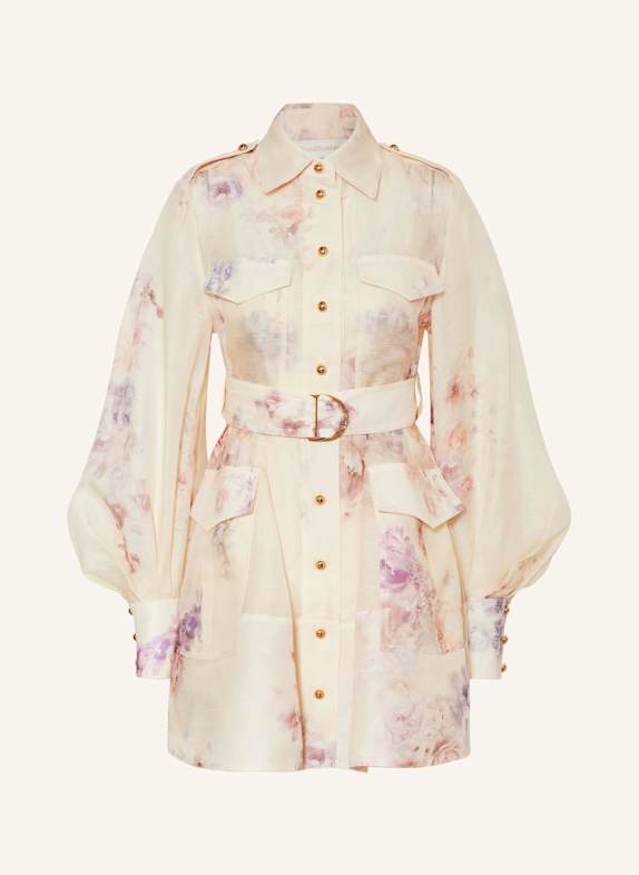 ZIMMERMANN Kleid HYPNOTIC CREME / HELLLILA