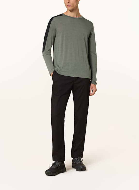 me°ru' Functioneel shirt BLOXWICH met merinowol OLIJF