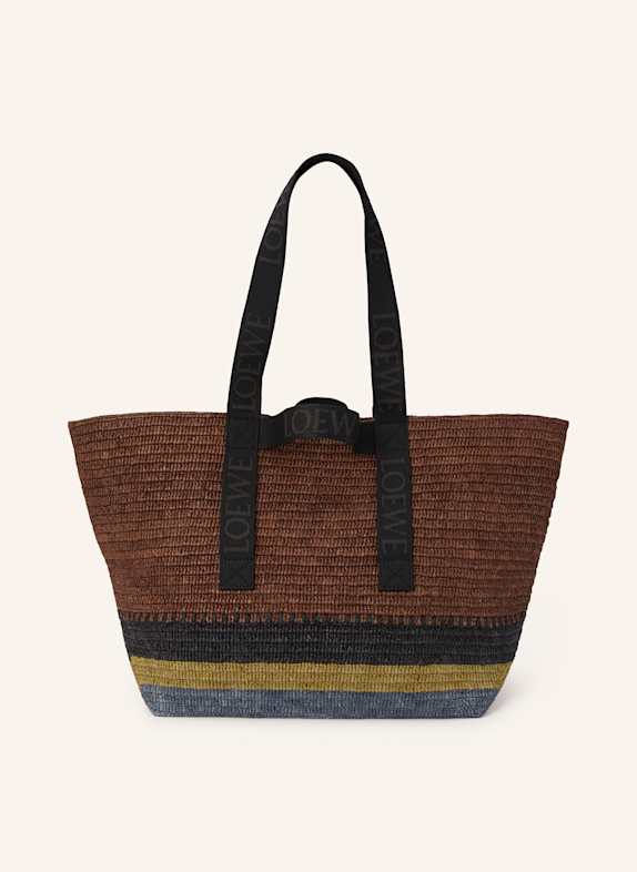 LOEWE Shopper FOLD BRAUN/ HELLGRÜN/ BLAU