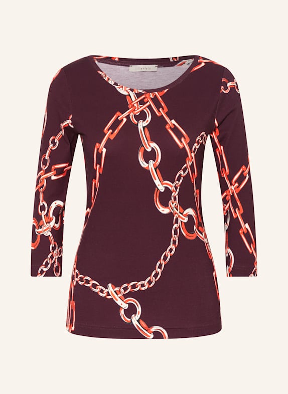 lilienfels Stussy Painted Check Silk Shirt DARK RED/ ORANGE