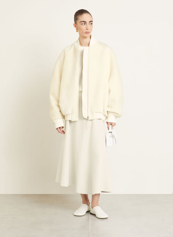 JACQUEMUS Alpaka-Blouson LE BLOUSON PILU ECRU