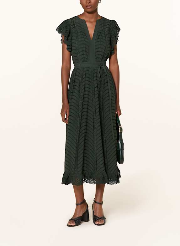 ULLA JOHNSON Kleid OLGA DUNKELGRÜN