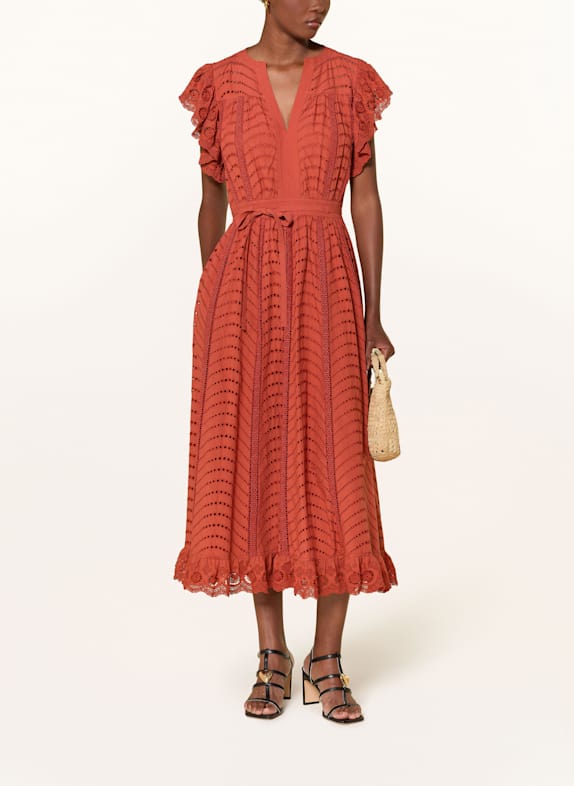 ULLA JOHNSON Kleid OLGA ROT