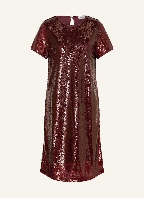 darling harbour Kleid mit Pailletten BURGUNDY