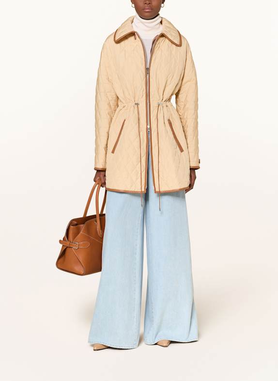 RALPH LAUREN Collection Manteau matelassé SAUNDRA JAUNE CLAIR