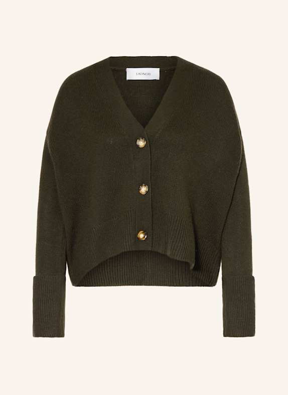 LADNERI PAIX NEXT cardigan with cashmere DARK GREEN