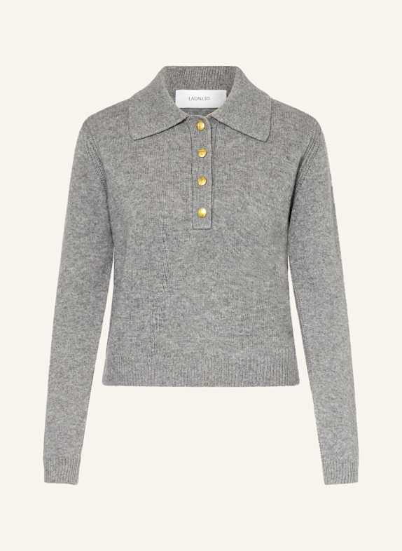 LADNERI Pullover CELESTE mit Cashmere GRAU
