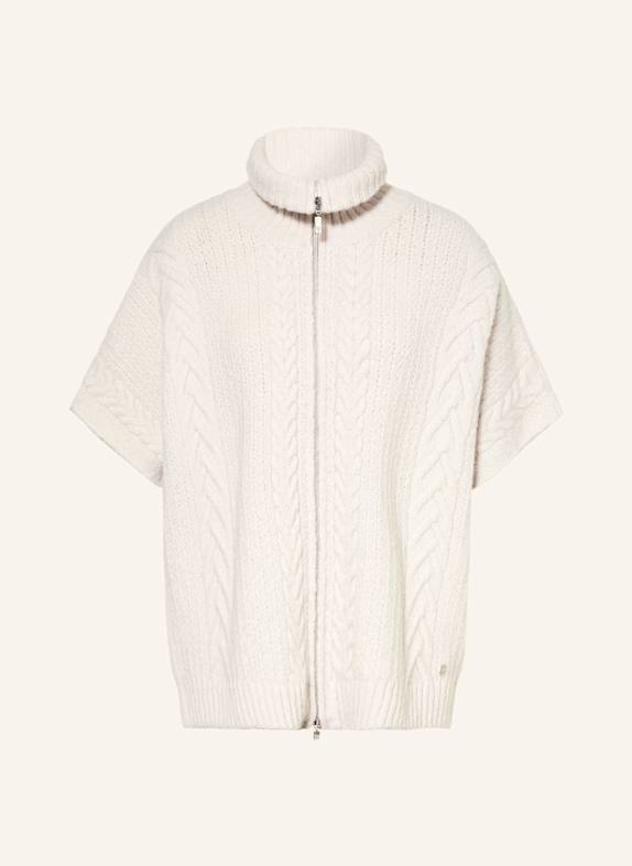 monari Strickjacke mit Glitzergarn ECRU