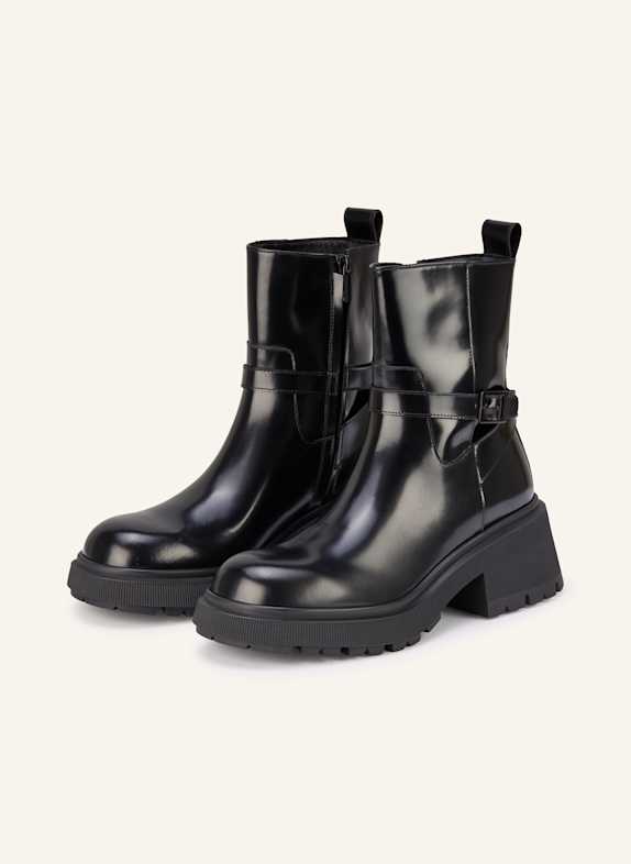 JIMMY CHOO Biker Boots CONNY FLAT SCHWARZ