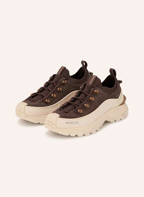 MONCLER Sneaker TRAILGRIP LITE3 BRAUN/ WEISS