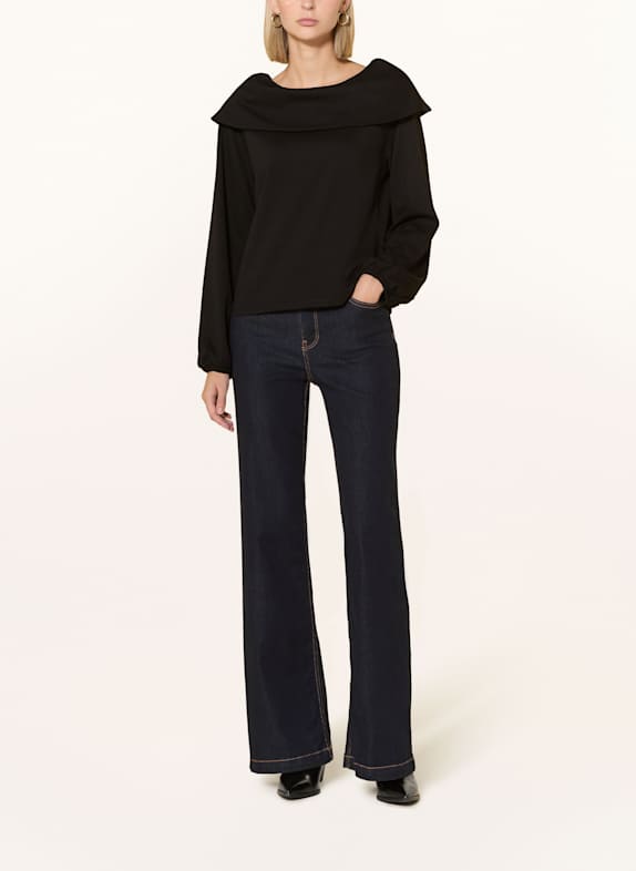 monari Off-Shoulder-Bluse aus Jersey SCHWARZ