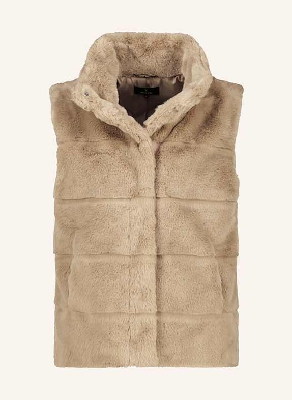 monari Kunstfell-Weste TAUPE