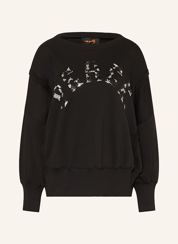 miss goodlife Sweatshirt with sequins BLACK/ SILVER